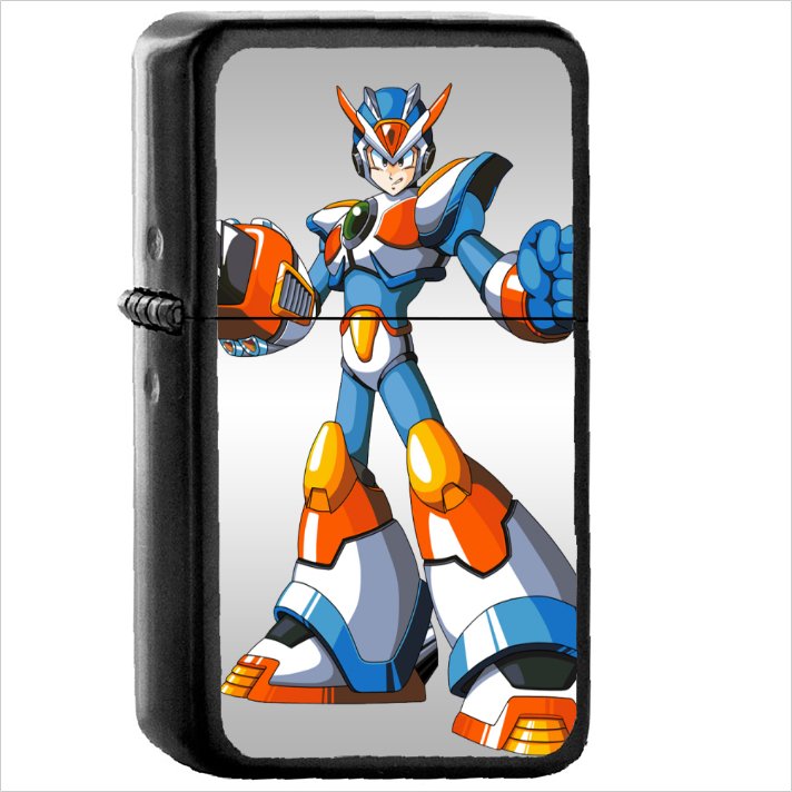 Video Game Mega Man X3 Japanese Oil Windproof Black Lighter Briquet Encendedor L2575