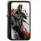 Video Game Metal Gear Oil Windproof Black Lighter Briquet Encendedor L2512