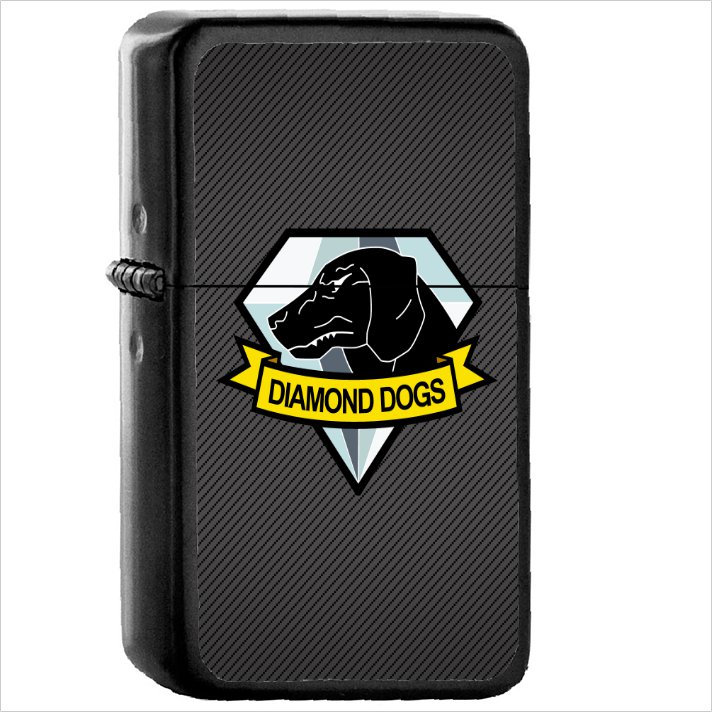 Video Game Metal Gear Solid Oil Windproof Black Lighter Briquet Encendedor L2528