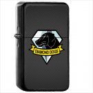 Video Game Metal Gear Solid Oil Windproof Black Lighter Briquet Encendedor L2528