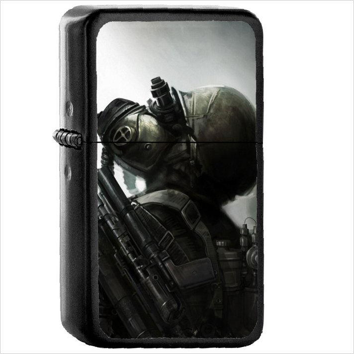 Video Game Metro 2033 Metro Oil Windproof Black Lighter Briquet Encendedor L1357