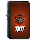 Video Game Minecraft Oil Windproof Black Lighter Briquet Encendedor L1082
