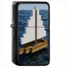 Video Game Minecraft Oil Windproof Black Lighter Briquet Encendedor L1645