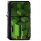Video Game Minecraft Oil Windproof Black Lighter Briquet Encendedor L2583