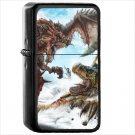 Video Game Monster Hunter Freedom Unite Oil Windproof Black Lighter Briquet Encendedor L947
