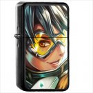 Video Game Overwatch Oil Windproof Black Lighter Briquet Encendedor L2259