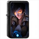 Video Game Overwatch Oil Windproof Black Lighter Briquet Encendedor L2443