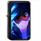 Video Game Overwatch Oil Windproof Black Lighter Briquet Encendedor L2696