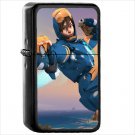 Video Game Overwatch Oil Windproof Black Lighter Briquet Encendedor L2797