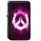 Video Game Overwatch Oil Windproof Black Lighter Briquet Encendedor L3493