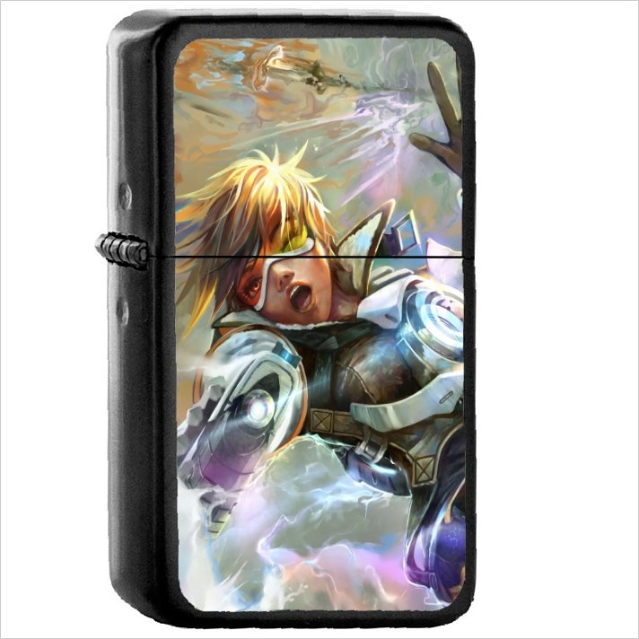 Video Game Overwatch Oil Windproof Black Lighter Briquet Encendedor L3494