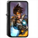 Video Game Overwatch Oil Windproof Black Lighter Briquet Encendedor L3495