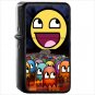 Video Game Pac-Man Oil Windproof Black Lighter Briquet Encendedor L2187