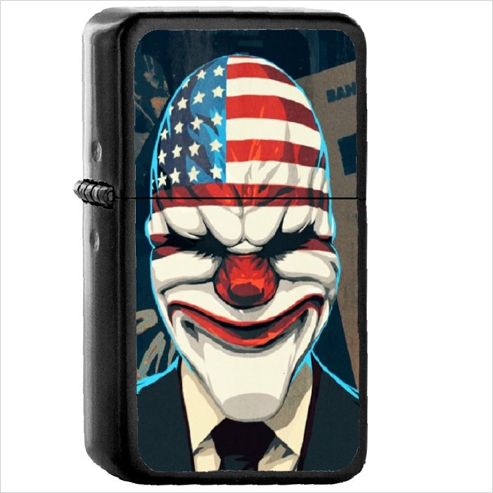 Video Game Payday 2 Payday Oil Windproof Black Lighter Briquet Encendedor L3501
