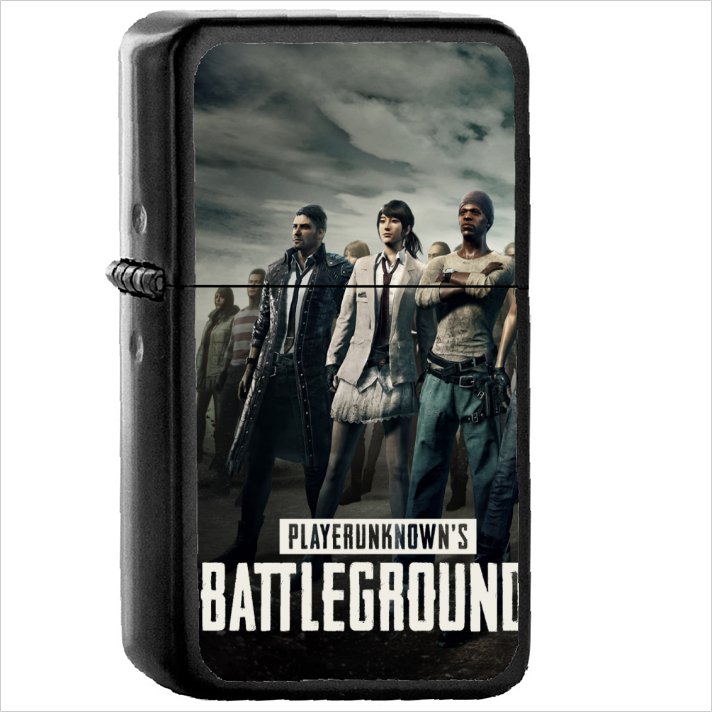 Video Game PlayerUnknown's Battlegrounds PUBG Oil Windproof Black Lighter Briquet Encendedor L3374