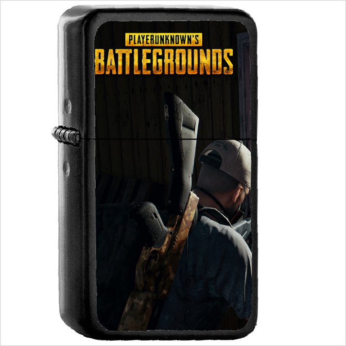 Video Game PlayerUnknown's Battlegrounds PUBG Oil Windproof Black Lighter Briquet Encendedor L3378