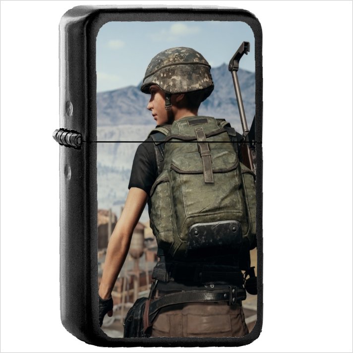 Video Game PlayerUnknown's Battlegrounds PUBG Oil Windproof Black Lighter Briquet Encendedor L3381
