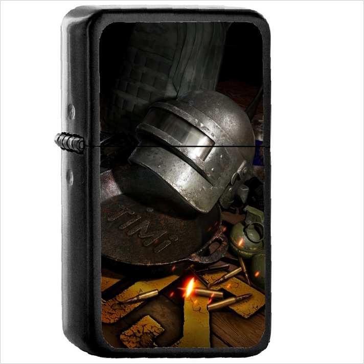 Video Game PlayerUnknown's Battlegrounds PUBG Oil Windproof Black Lighter Briquet Encendedor L3383