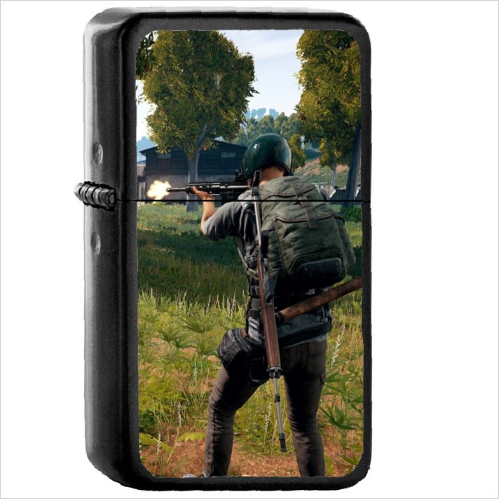 Video Game PlayerUnknown's Battlegrounds PUBG Oil Windproof Black Lighter Briquet Encendedor L3386