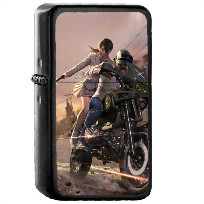 Video Game PlayerUnknown's Battlegrounds PUBG Oil Windproof Black Lighter Briquet Encendedor L3394