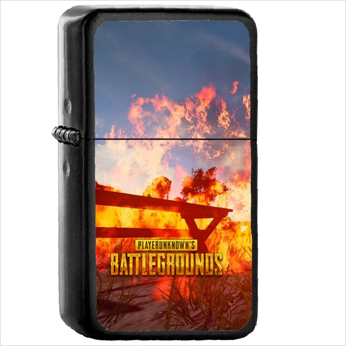 Video Game PlayerUnknown's Battlegrounds PUBG Oil Windproof Black Lighter Briquet Encendedor L3395