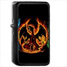 Video Game Pokémon Oil Windproof Black Lighter Briquet Encendedor L1649