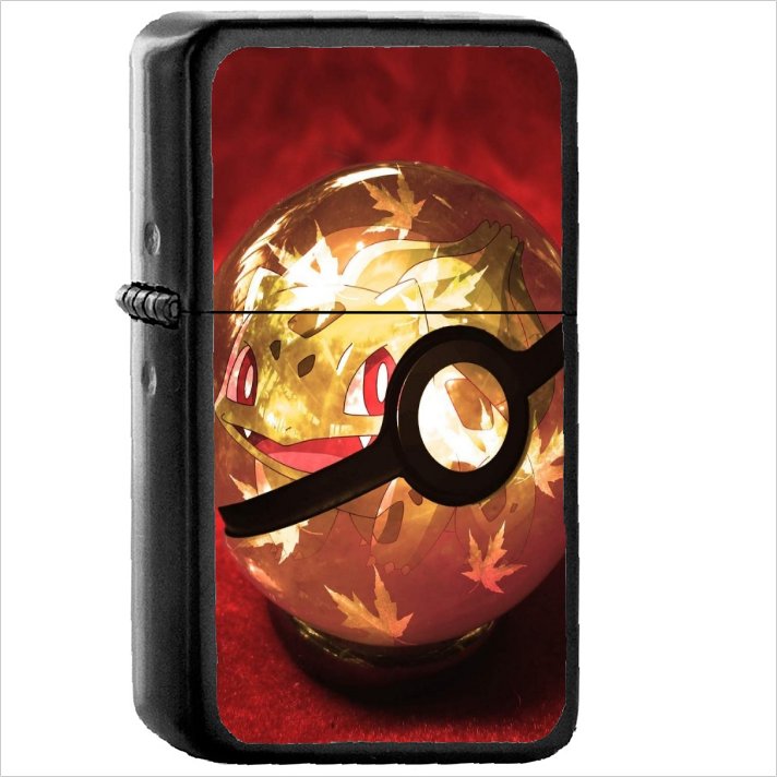 Video Game Pok&Atilde;&copy;mon Oil Windproof Black Lighter Briquet Encendedor L1651