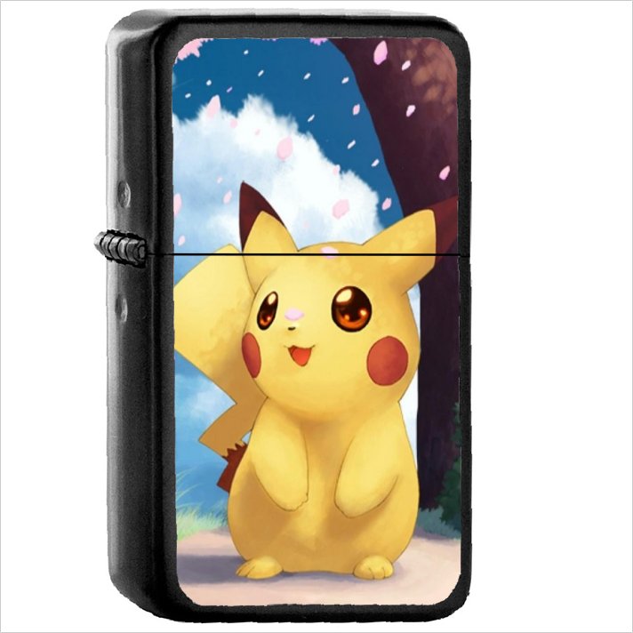 Video Game Pok&Atilde;&copy;mon Oil Windproof Black Lighter Briquet Encendedor L2048