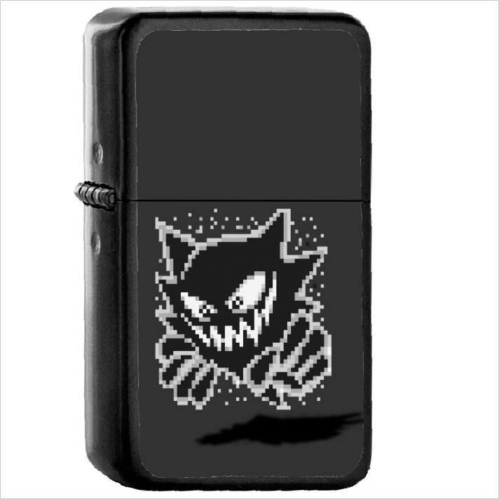 Video Game Pok&Atilde;&copy;mon Oil Windproof Black Lighter Briquet Encendedor L2568