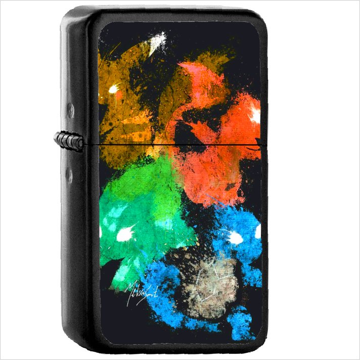 Video Game Pok&Atilde;&copy;mon Oil Windproof Black Lighter Briquet Encendedor L2955