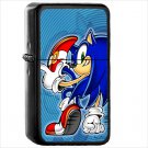 Video Game Sonic Adventure Sonic Oil Windproof Black Lighter Briquet Encendedor L2770