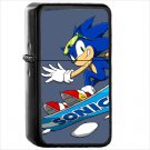 Video Game Sonic the Hedgehog Sonic Oil Windproof Black Lighter Briquet Encendedor L1254