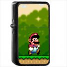 Video Game Super Mario World Mario Oil Windproof Black Lighter Briquet Encendedor L3701