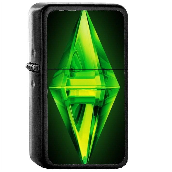 Video Game The Sims 3 Oil Windproof Black Lighter Briquet Encendedor L1047