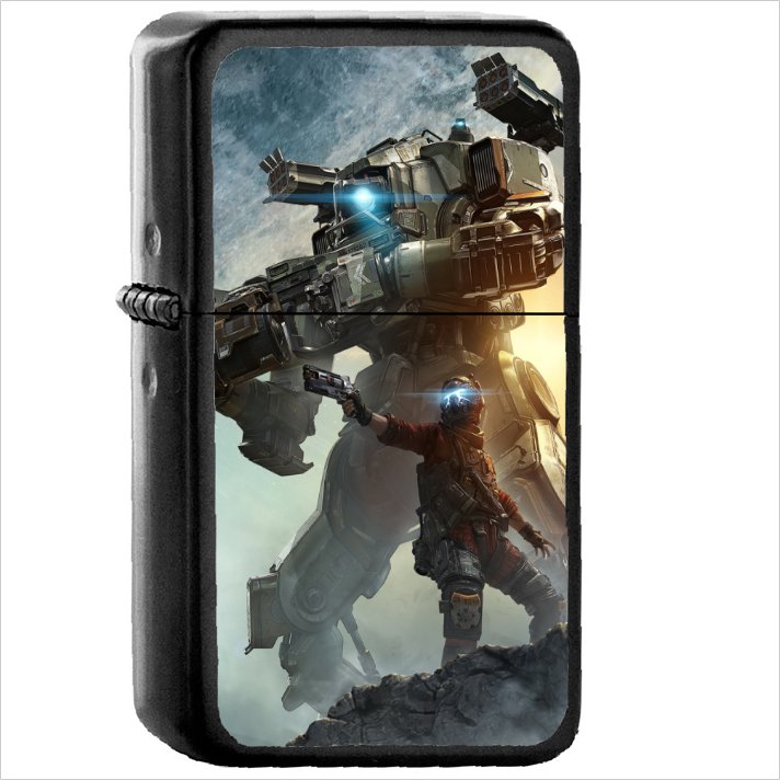 Video Game Titanfall 2 Titanfall Oil Windproof Black Lighter Briquet Encendedor L2636