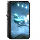 Video Game Warframe Oil Windproof Black Lighter Briquet Encendedor L2506