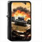 Video Game World Of Tanks Oil Windproof Black Lighter Briquet Encendedor L702