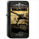 Video Game World Of Tanks Oil Windproof Black Lighter Briquet Encendedor L1872
