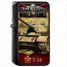 Video Game World Of Tanks Oil Windproof Black Lighter Briquet Encendedor L2076