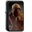 Military Gas Mask Oil Windproof Black Lighter Briquet Encendedor L936