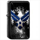 Military Logo Oil Windproof Black Lighter Briquet Encendedor L1042