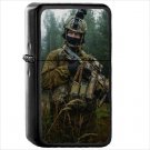 Military Soldier Oil Windproof Black Lighter Briquet Encendedor L830
