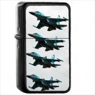 Military Sukhoi Su-34 Jet Fighters Oil Windproof Black Lighter Briquet Encendedor L1792