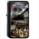 Military Tank Tanks Oil Windproof Black Lighter Briquet Encendedor L2258