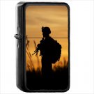 Soldier Oil Windproof Black Lighter Briquet Encendedor L297