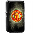 Manchester United F.C. Soccer Club Oil Windproof Black Lighter Briquet Encendedor L247