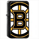 Sports Boston Bruins Hockey Oil Windproof Black Lighter Briquet Encendedor L2780