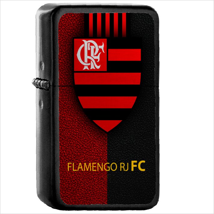 Sports Clube de Regatas do Flamengo Soccer Club Oil Windproof Black Lighter Briquet Encendedor L3564