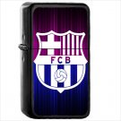 Sports FC Barcelona Soccer Club Oil Windproof Black Lighter Briquet Encendedor L3534