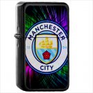 Sports Manchester City F.C. Soccer Club Oil Windproof Black Lighter Briquet Encendedor L3705